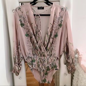 Zara floral bodysuit